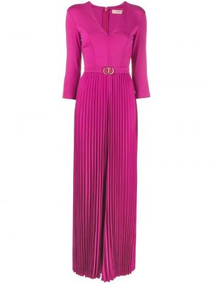 Plissert lang jumpsuit Twinset lilla