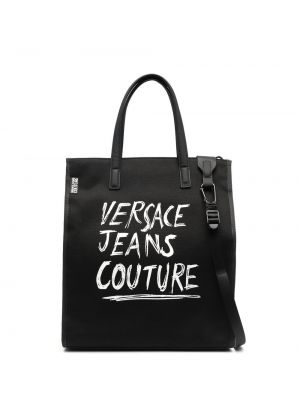 Шопинг чанта с принт Versace Jeans Couture