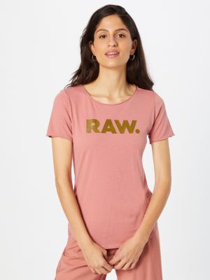 T-shirt à motif étoile G-star Raw rose