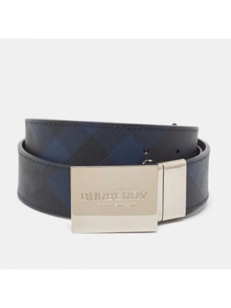 Cinturón de cuero Burberry Vintage azul