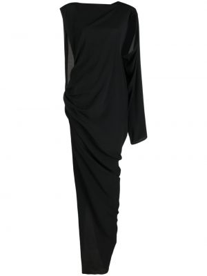 Ασύμμετρη φόρεμα Rick Owens μαύρο