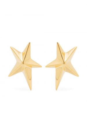 Boucles d'oreilles à motif étoile Mugler doré