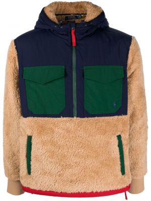 Fleece jacke mit kapuze Polo Ralph Lauren beige
