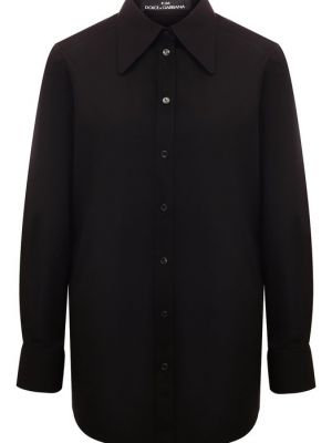 Черная хлопковая рубашка Dolce & Gabbana