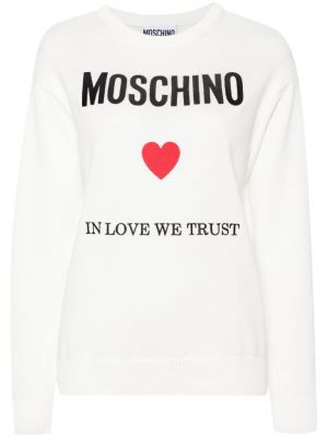 Pullover mit stickerei Moschino