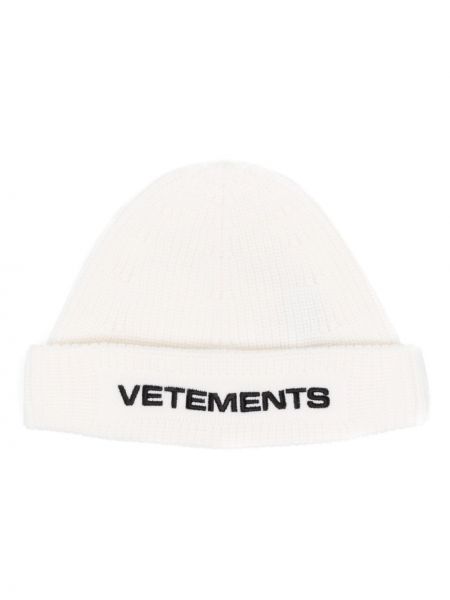 Cappello di lana Vetements bianco