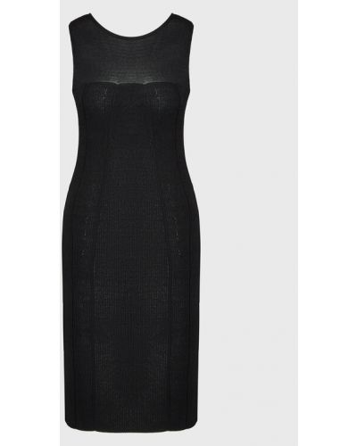 Glamorous Kötött ruha CK6708 Fekete Slim Fit