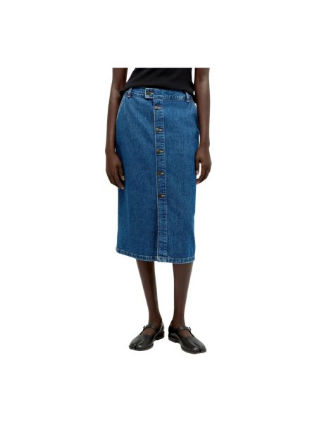 Spódnica jeansowa Carhartt Wip niebieska