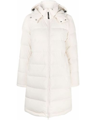 Παλτό με κουκούλα Aspesi λευκό