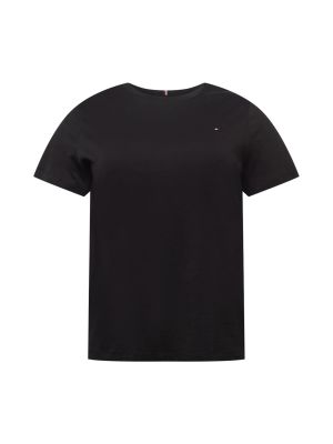 Тениска Tommy Hilfiger Curve черно