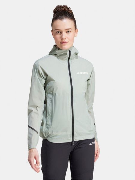 Vodootporna jakna slim fit Adidas zelena