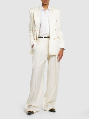 Camicia di seta di chiffon Stella Mccartney bianco
