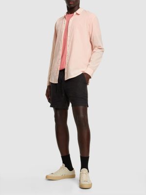 Camisa de algodón James Perse rosa