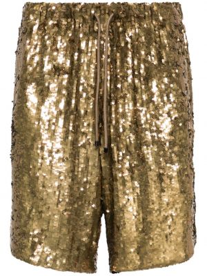 Bermuda kratke hlače Dries Van Noten zlatna