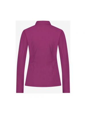 Camisa con botones de tela jersey Jane Lushka rosa