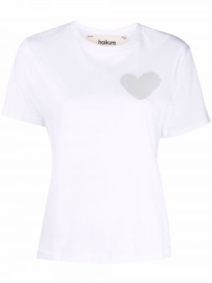 Приталенная футболка с принтом Haikure, белая