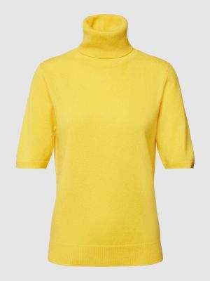 Dzianinowy sweter z kaszmiru Herzensangelegenheit żółty