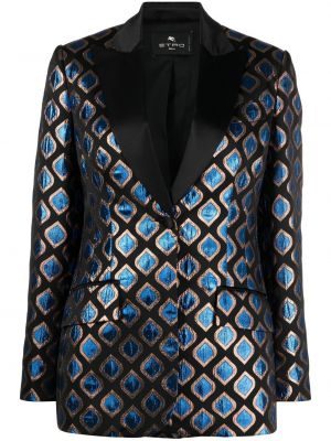 Jacquard blazer Etro svart