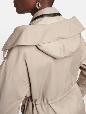 Chaqueta de plumas con plumas Tod's beige