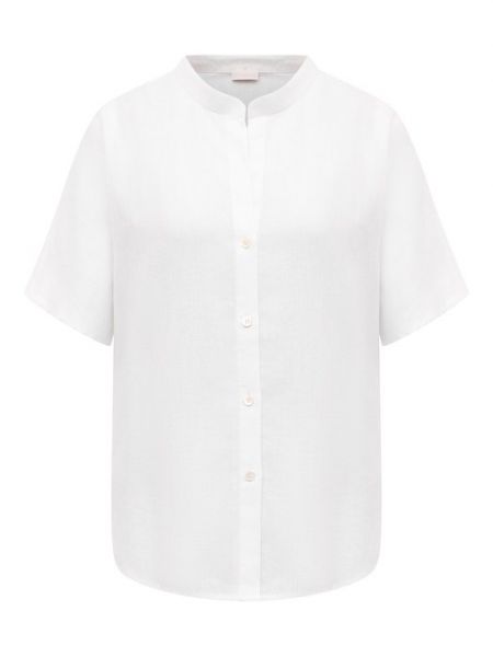 Хлопковая льняная блузка Zimmerli белая