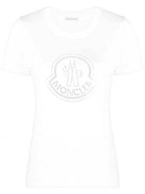 T-shirt di cotone Moncler bianco