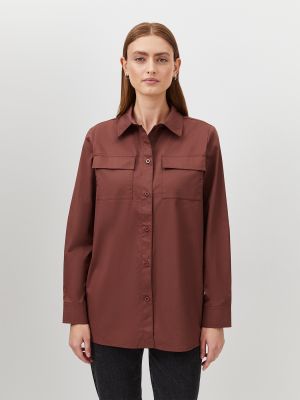 Блузка Just Clothes коричневая