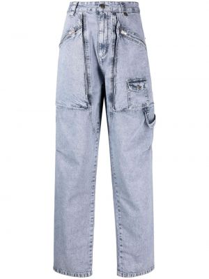 Pantaloni con cerniera baggy Isabel Marant blu