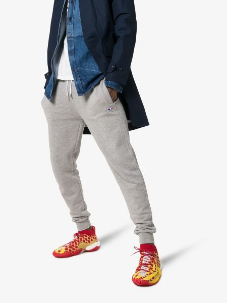 Sneakersy bawełniane Adidas By Pharrell Williams czerwone