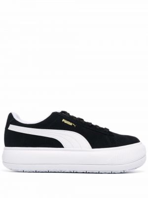 Sneakers i mocka Puma svart