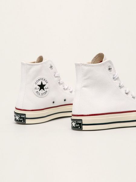 Pantofi cu garnet cu stele Converse alb