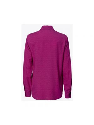 Suéter de seda de crepé Pinko violeta