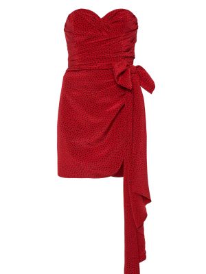 Коктейльное платье Alessandra Rich красное