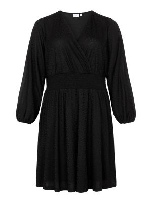 Košeľové šaty Vila Curve čierna