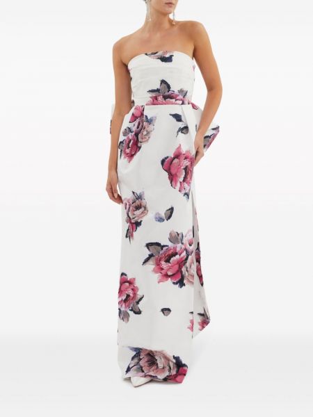 Květinové večerní šaty s mašlí Rebecca Vallance
