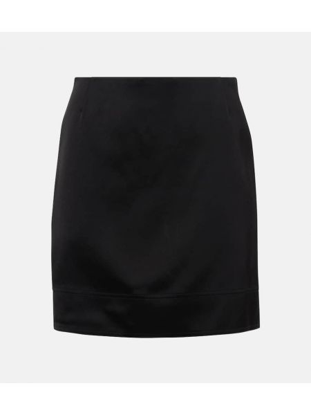 Satenska suknja s prorezom Toteme crna