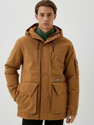 Утепленная куртка Quiksilver коричневая