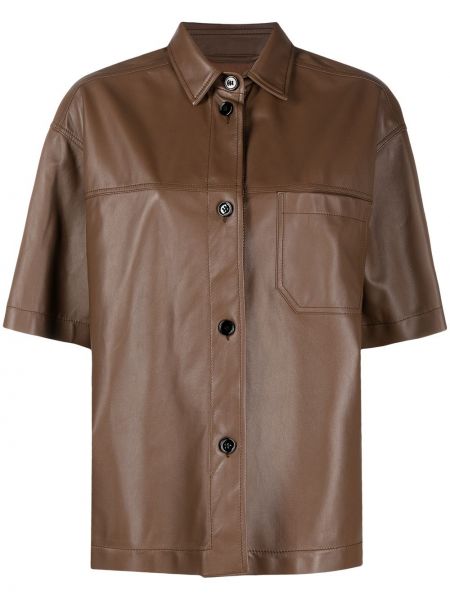 Camisa con botones Mm6 Maison Margiela marrón