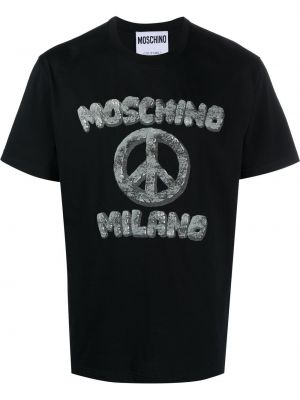 Rund hals t-skjorte Moschino svart