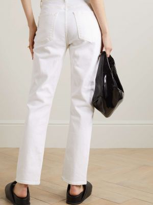 Белые джинсы с высокой талией слим Goldsign