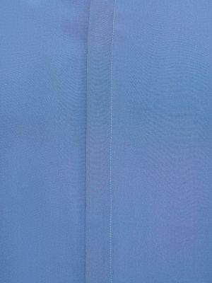 Копринена риза от креп Valentino синьо