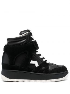 Bőr sneakers Isabel Marant fekete