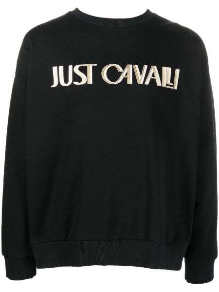 Trykt sweatshirt Just Cavalli svart