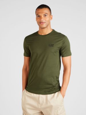 Camicia in maglia Ea7 Emporio Armani verde