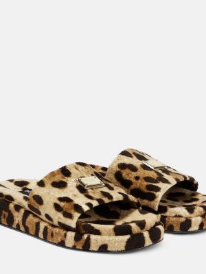 Nizki čevlji s potiskom z leopardjim vzorcem Dolce&gabbana