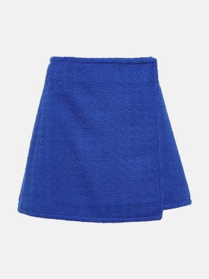 Хлопковая юбка Proenza Schouler синяя