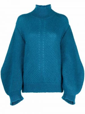 Vlněné svetr Alberta Ferretti - modrá