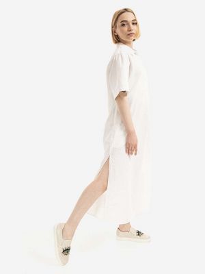 Бавовняна сукня міді оверсайз Wood Wood біла
