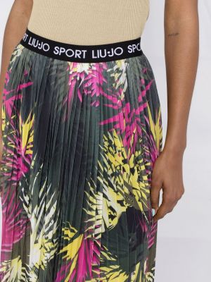 Sukně s potiskem s tropickým vzorem Liu Jo černé