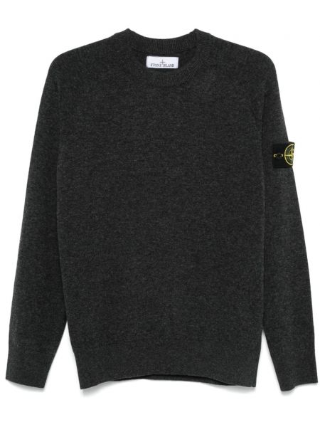 Lang sweater i uld Stone Island grå