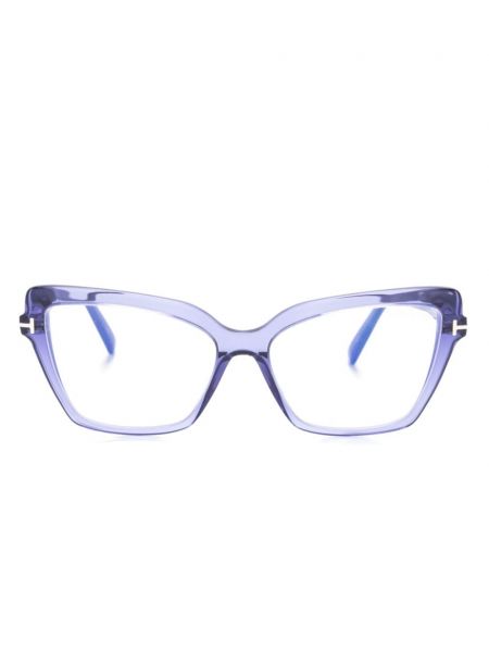 Przezroczyste okulary Tom Ford Eyewear fioletowe